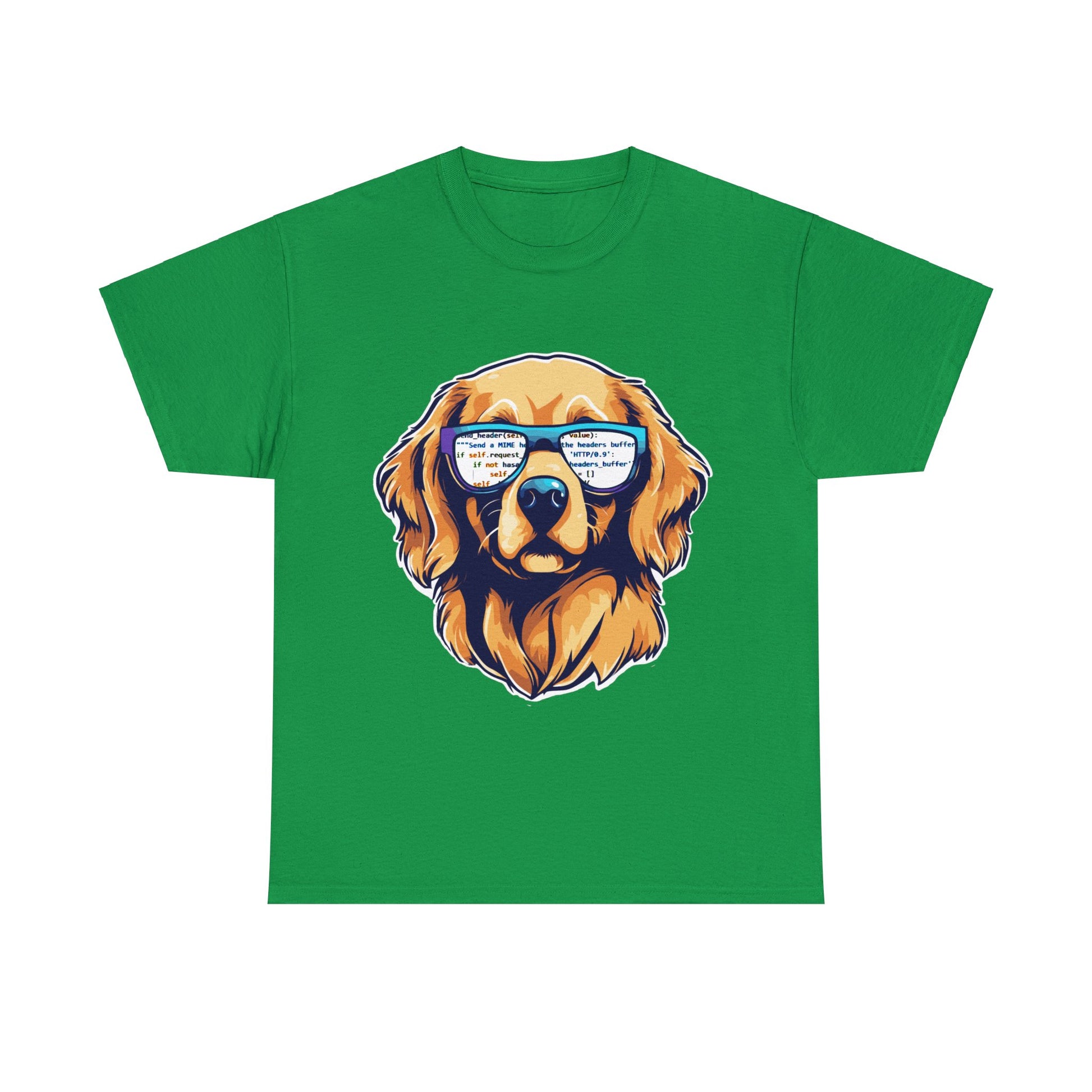 programming love showcased on a dog-themed shirt