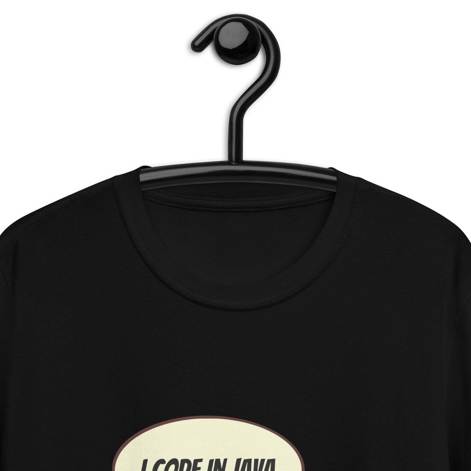 Java logo on a coding shirt