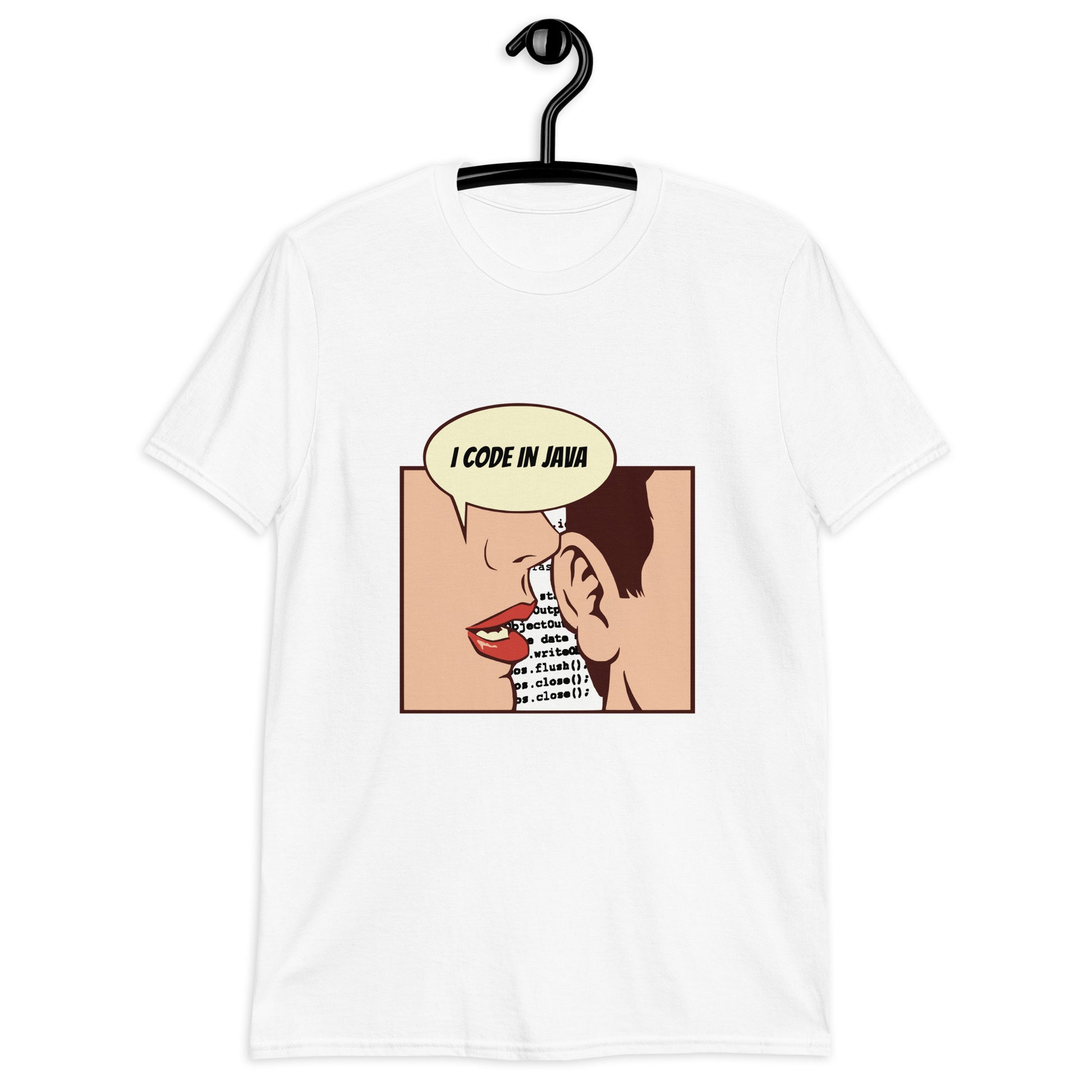 Java programming on a stylish t-shirt